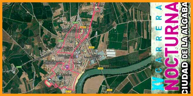 Recorrido - XV carrera nocturna de la Algaba 2017 | voyacorrer.com
